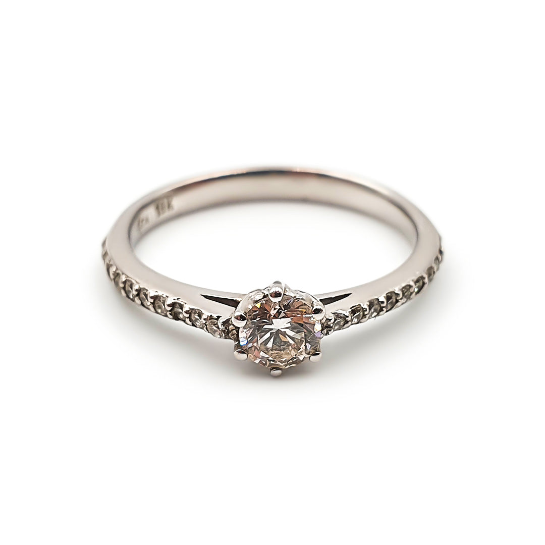 9ct White Gold Ladies Diamond Engagement Ring The_Diamond_box_South_Africa