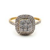 9ct Two-Toned Ladies Diamond Ring The_Diamond_box_South_Africa
