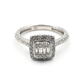 9ct White Gold Diamond Cluster Engagement Ring The_Diamond_box_South_Africa