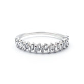 9ct White Gold Ladies Diamond Baguette Band The_Diamond_box_South_Africa