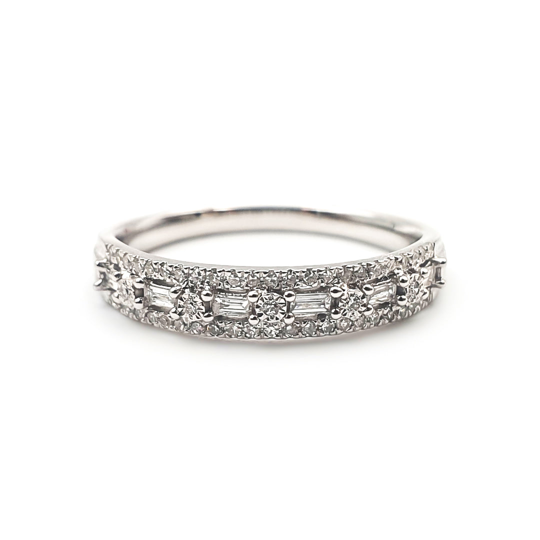 9ct White Gold Ladies Diamond Band The_Diamond_box_South_Africa