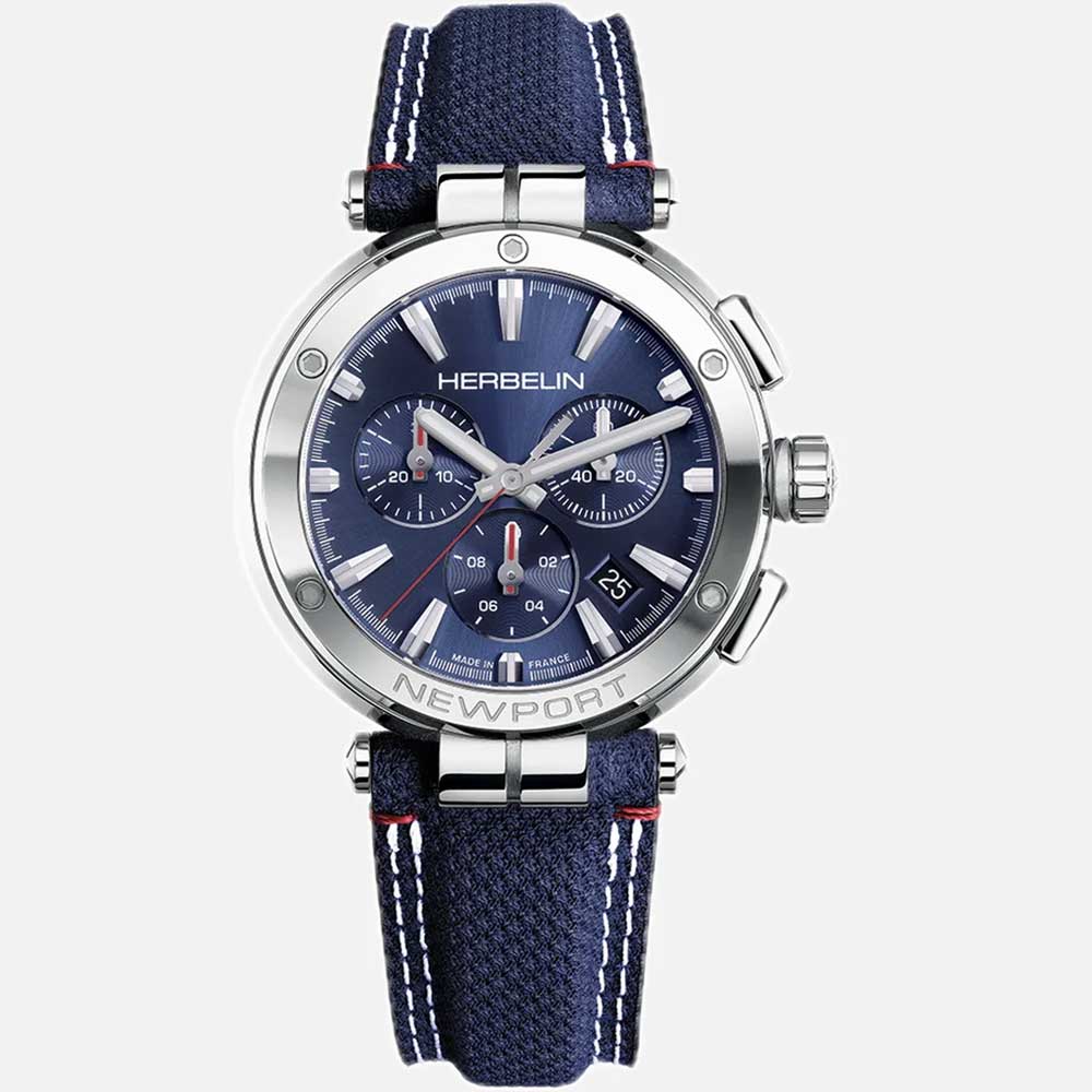 Herbelin Newport Chronograph Watch - 37658AP15BL