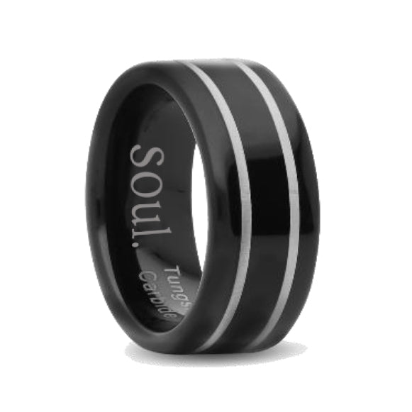 Soul Tungsten - Gents band -TGTU574R -8MM-P-Z