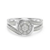 9ct White Gold Ladies Diamond Cluster Engagement Ring - 636JWR - WG The_Diamond_box_South_Africa