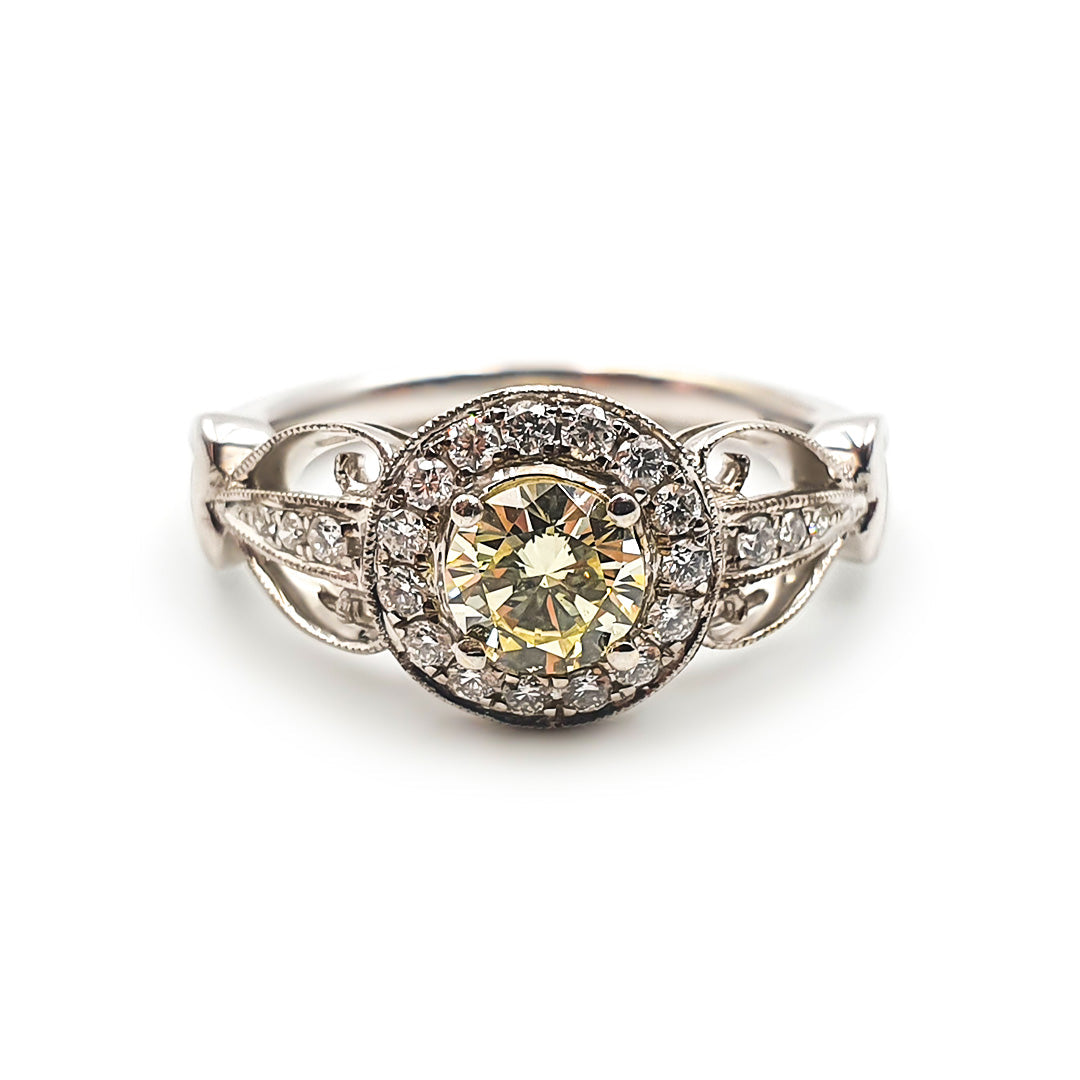 9ct White Gold Ladies Diamond Engagement Ring The_Diamond_box_South_Africa