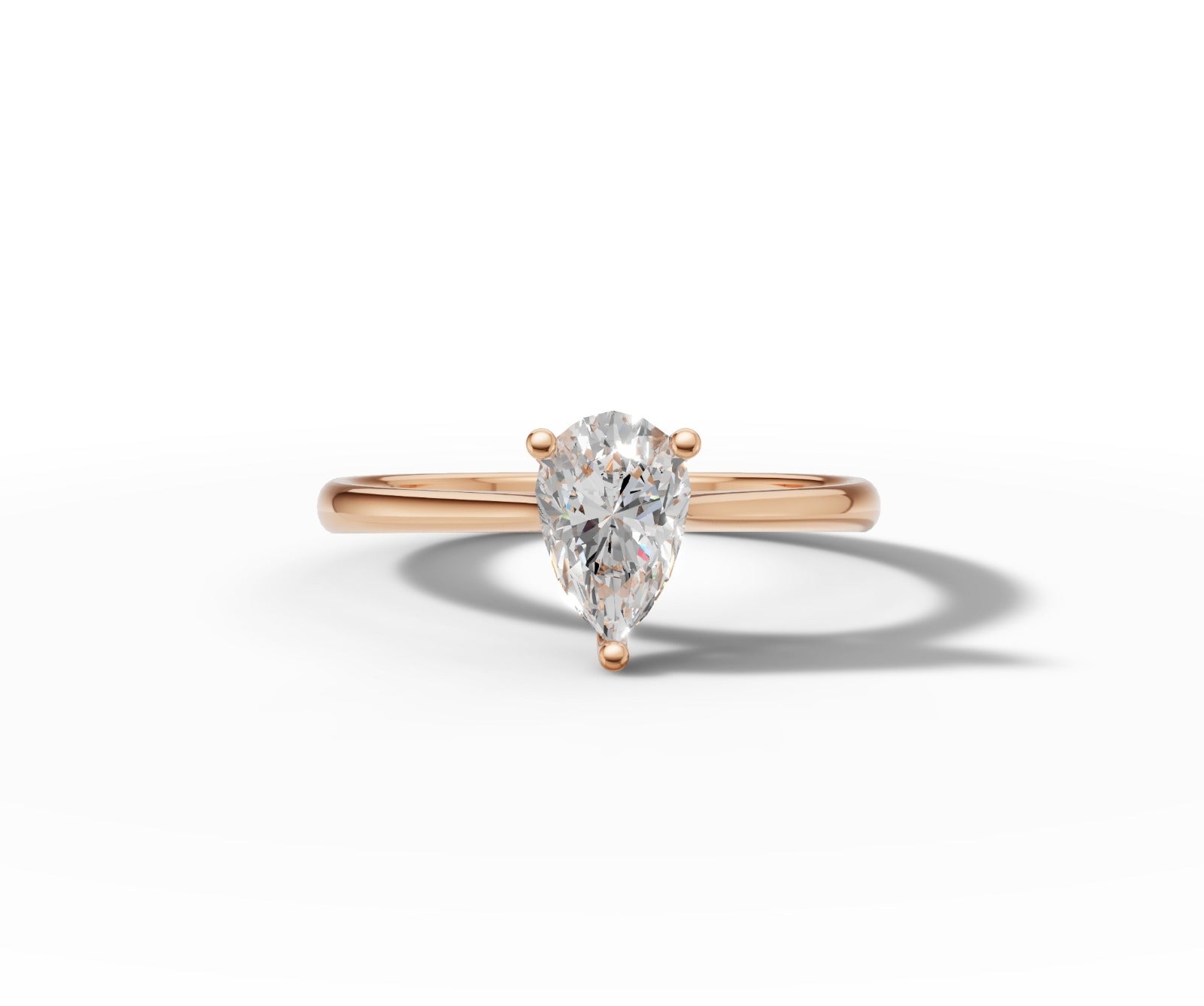 9ct Gold 1ct Pear Cut Lab-Grown Diamond Engagement Ring