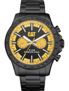 Caterpillar Boston Multi Watch - Black/Yellow - AD.169.16.131