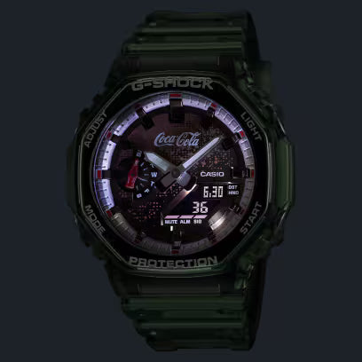 Cassio G -shock Coca-Cola® collaboration model - GA-2100CC-3A