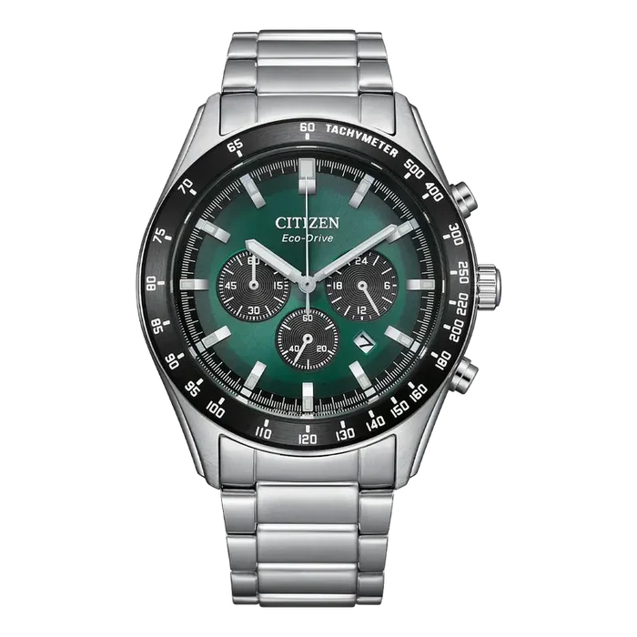 Citizen Classic Sport Chronograph Green Dial Watch - CA4674-58X