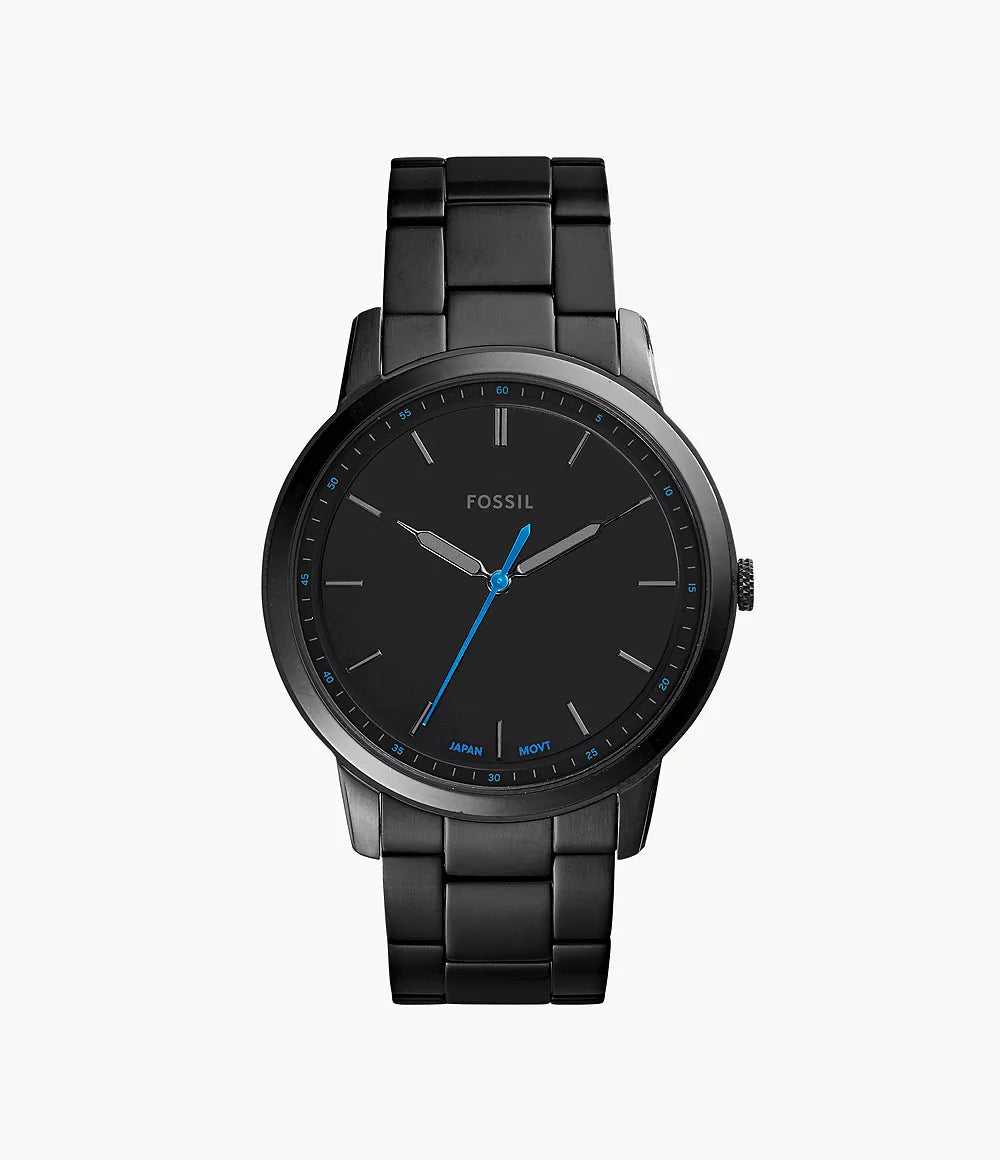 Fossil The Minimalist Black Stainless Steel Men's Watch - FS5308