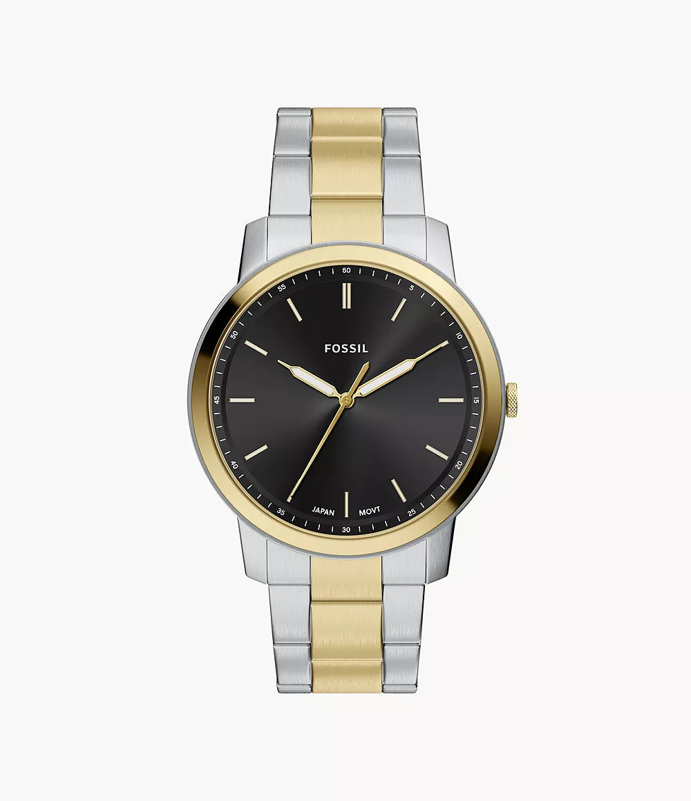 Fossil The Minimalist Men's Two-Tone Stainless Steel Watch - FS6182