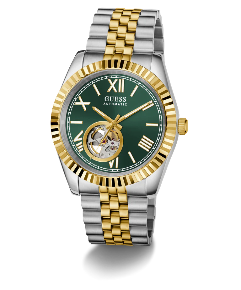 GUESS Mens 2-Tone Automatic Watch - GW0984G4