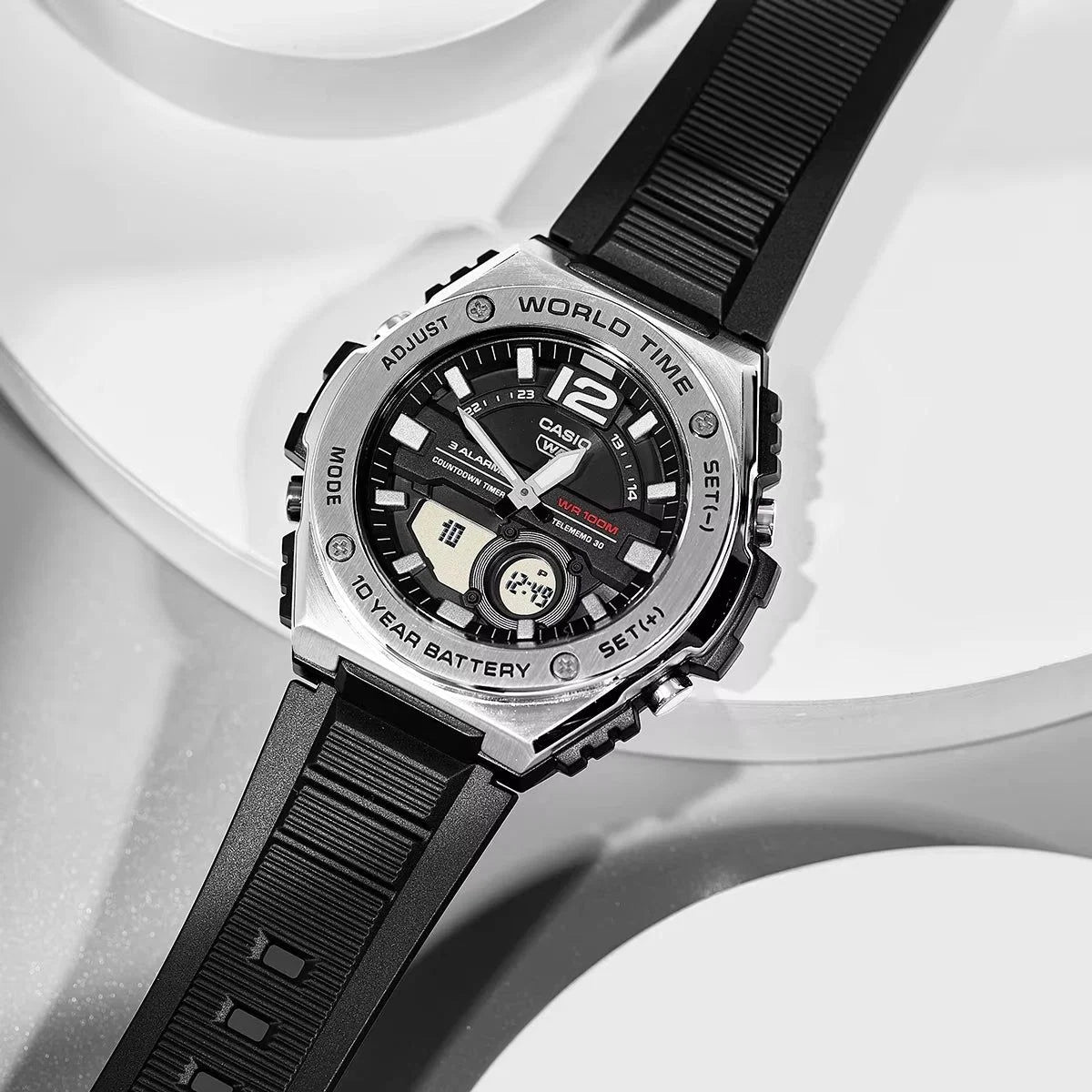 CASIO WORLD TIME WATCH - MWQ-100-1AVDF