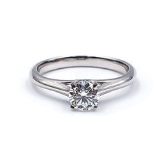 9ct White Gold Ladies 0,50ct Moissanite Solitaire Engagement Ring The_Diamond_box_South_Africa