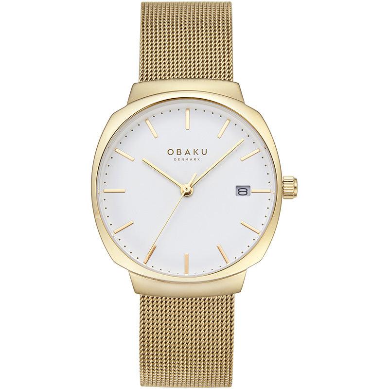 Obaku Felt Lille Gold Watch - V273LDGWMG