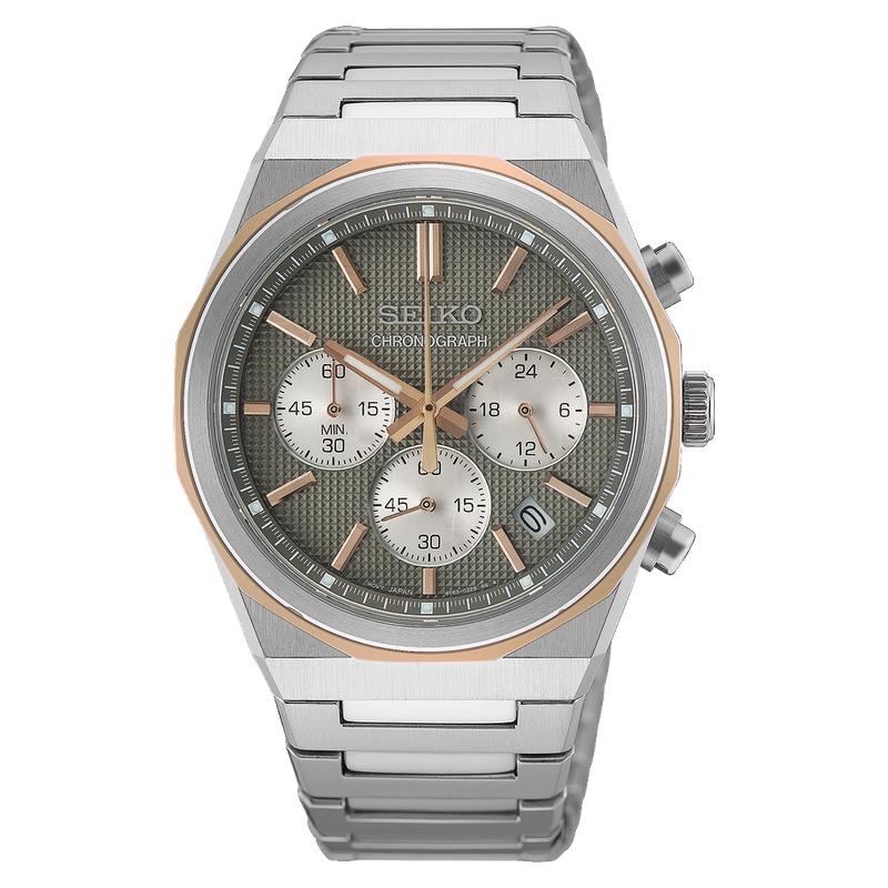 Seiko Quartz Chronograph Stainless Steel Men's Watch - HGK002P1