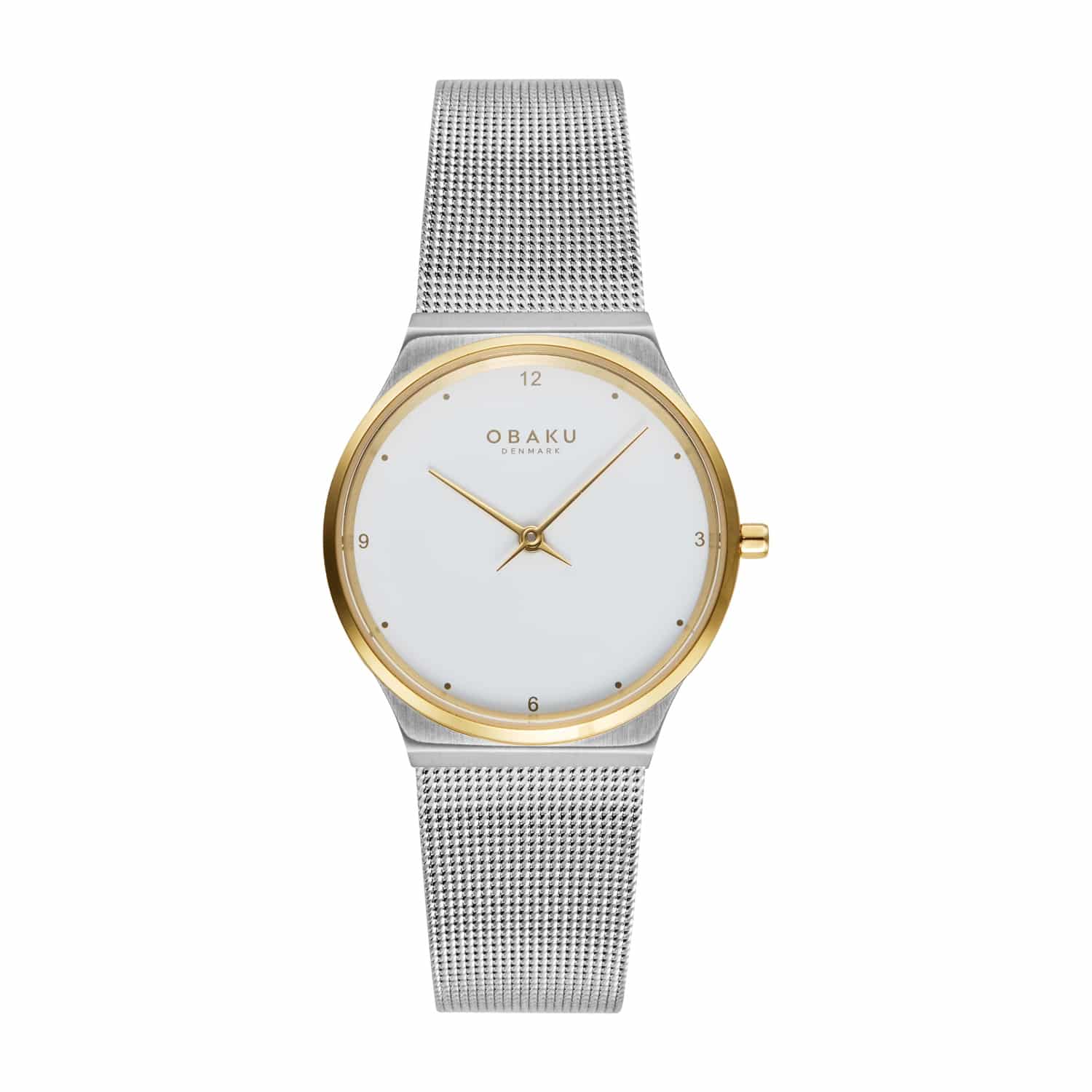Obaku Women's wristwatch with white dial - V319LXFWMC
