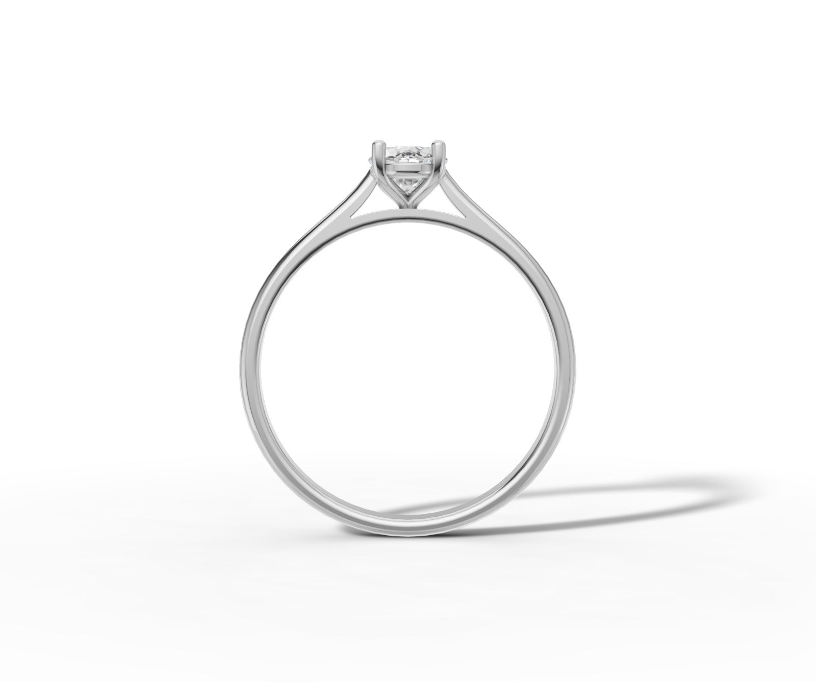 9ct Oval Cut 1ct Lab Grown Diamond Engagement Ring