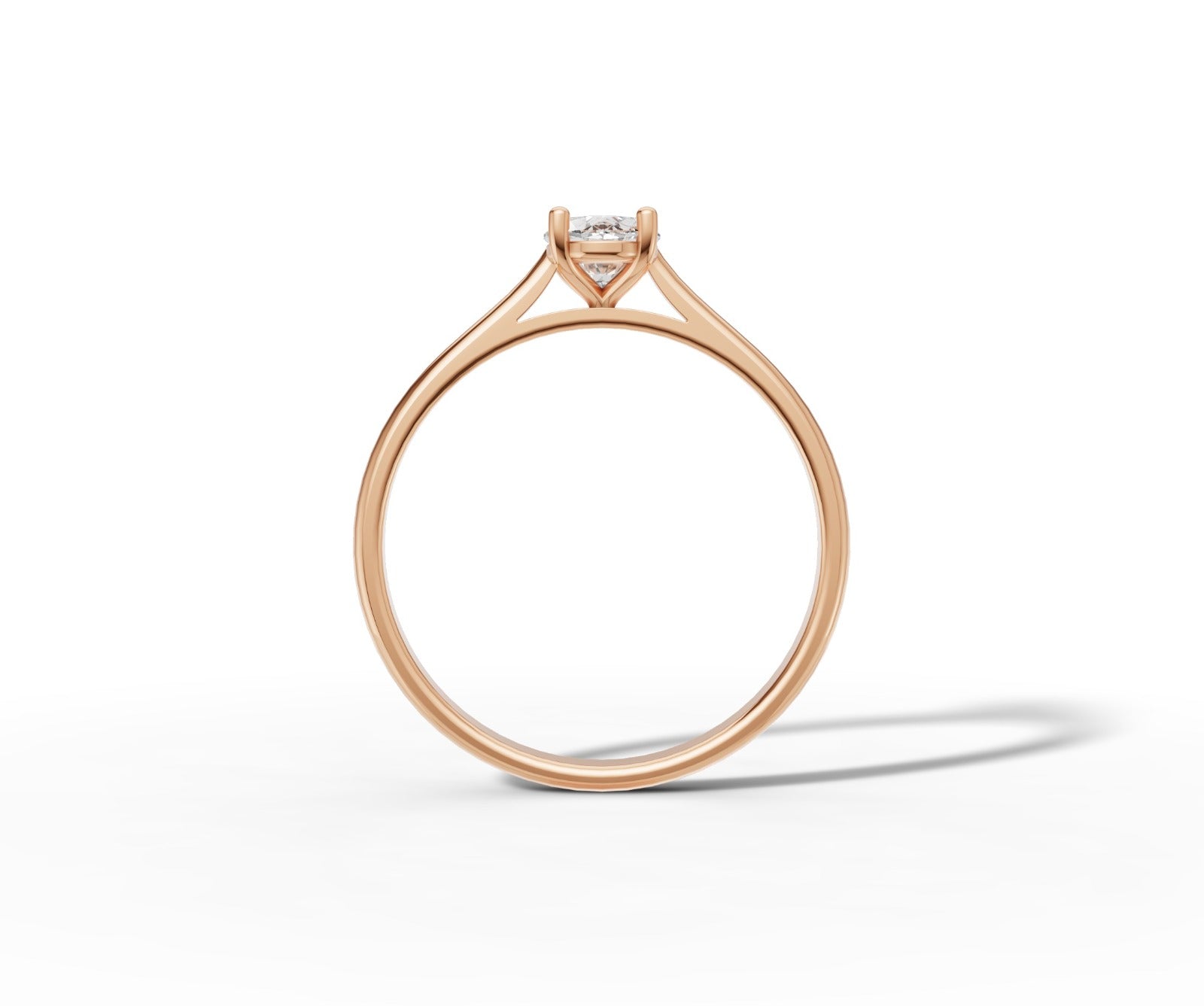 9ct Oval Cut 1ct Lab Grown Diamond Engagement Ring