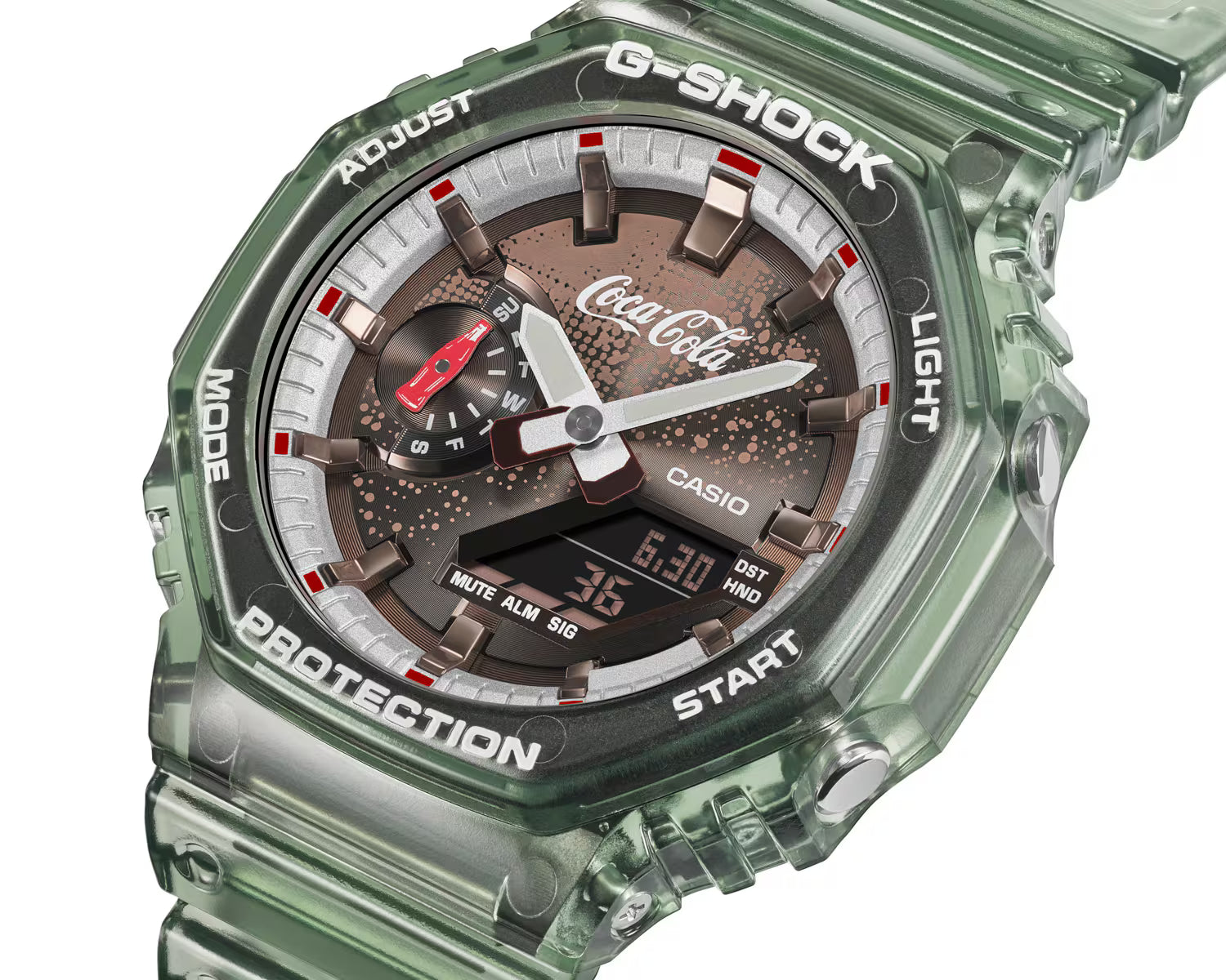 Cassio G -shock Coca-Cola® collaboration model - GA-2100CC-3A