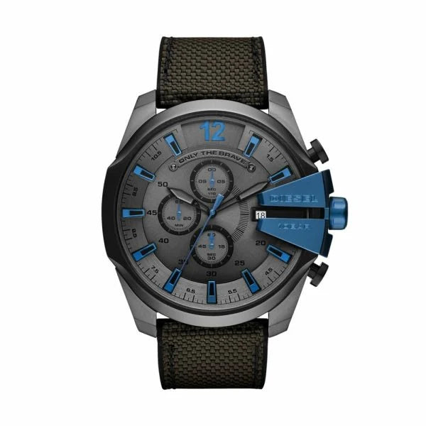 Diesel Men's Mega Chief Gunmetal Round Mixed Watch - DZ4500