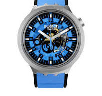 Swatch Mens Azure Blue Daze Watch SB07S106