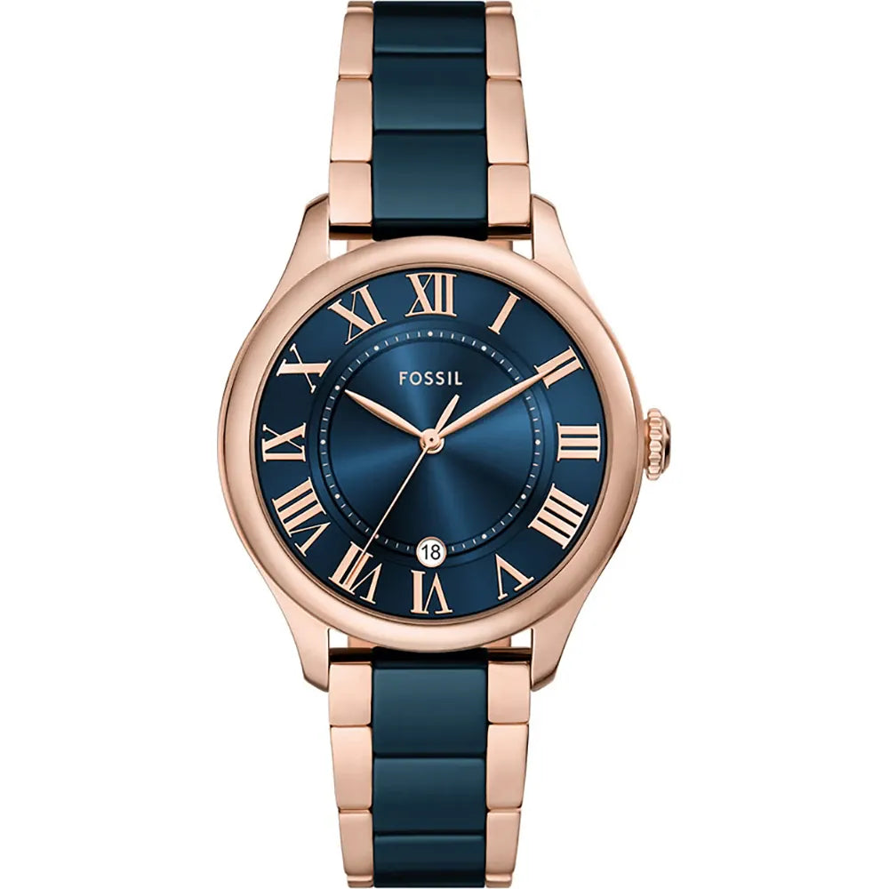 Fossil Gilmore Rose Gold Quartz Ceramic Watch - CE1134