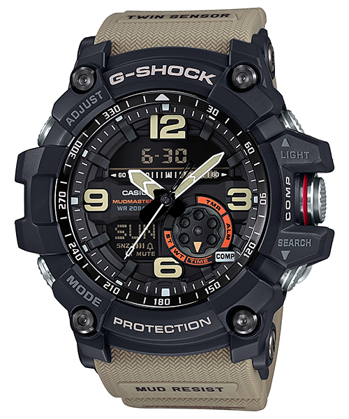 Casio G-Shock Mens 200m Twin Sensor Mudmaster - GG-1000-1A5DR Watch