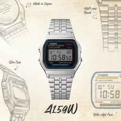 Casio Vintage Retro Digital watch - A159W-N1DF