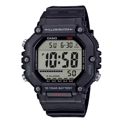 CASIO DIGITAL MENS WATCH - AE-1600H-1AVDF
