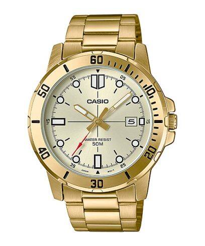 CASIO MTP GOLD WATCH - MTP-VD01G-9EVUDF