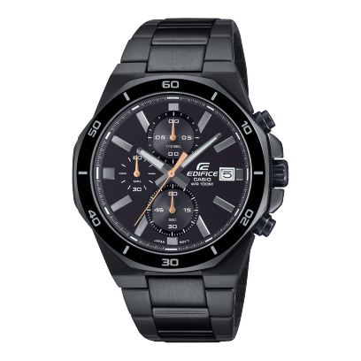 Casio Edifice Black Stainless Steel Chronograph Watch - EFV-640DC-1AVUDF