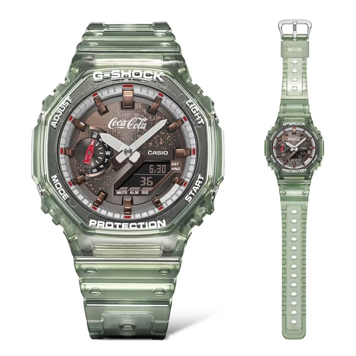 Cassio G -shock Coca-Cola® collaboration model - GA-2100CC-3A