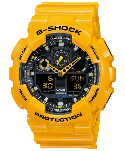 Casio 200M G 1/Yes ANADIG MAG GA-100A-9ADR Watch