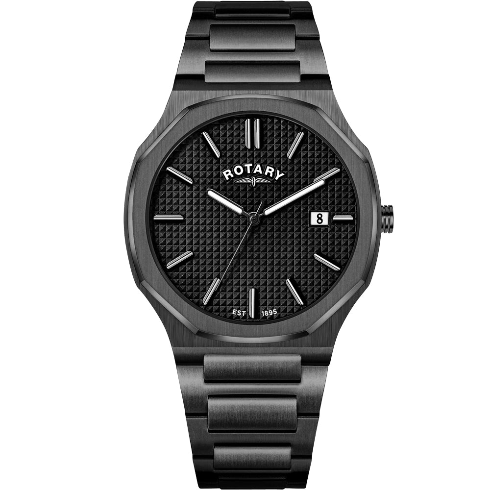 Heritage Gents Slim Black Watch - RGB10020/04
