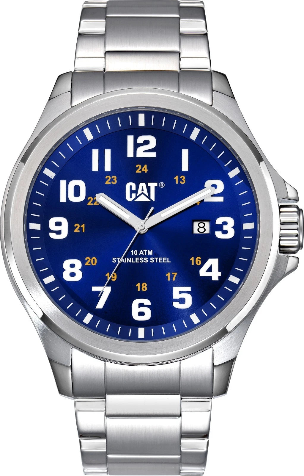 CAT SS Operator Blue Dial Calendar Stainless Steel - PU.141.11.617