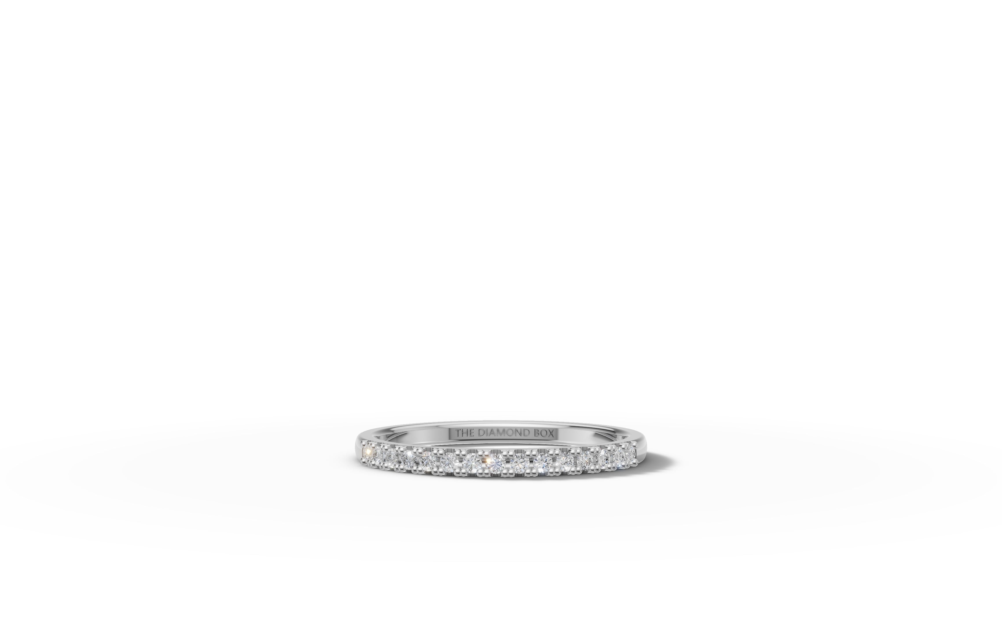 Gold Ladies Moissanite Band | 0,15ct