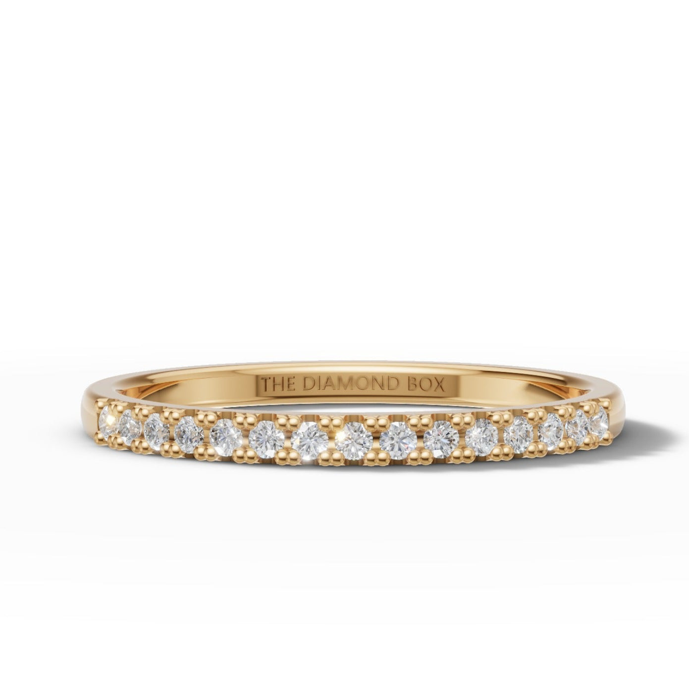Gold Ladies Moissanite Band | 0,15ct