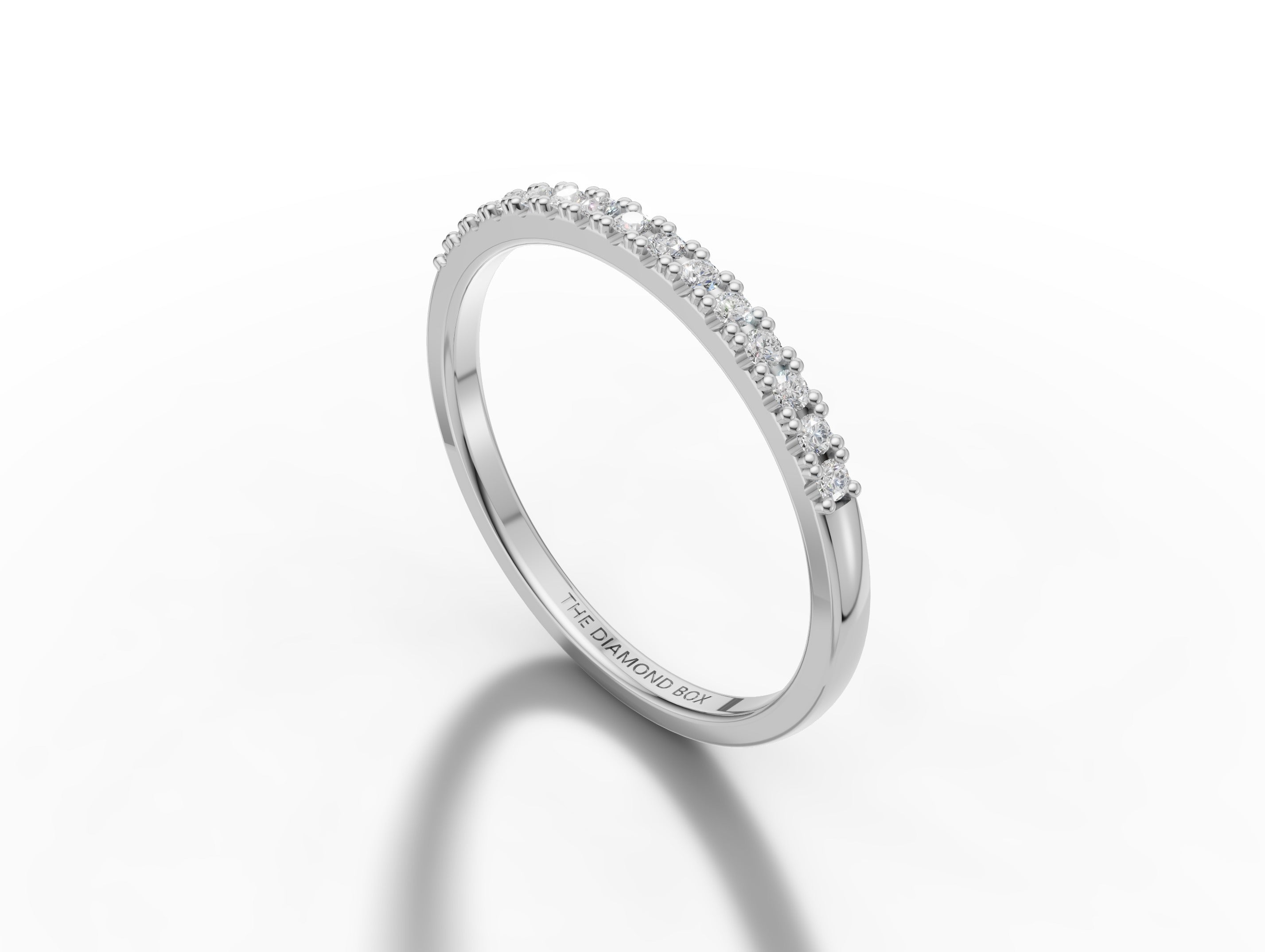 Gold Ladies Moissanite Band | 0,15ct