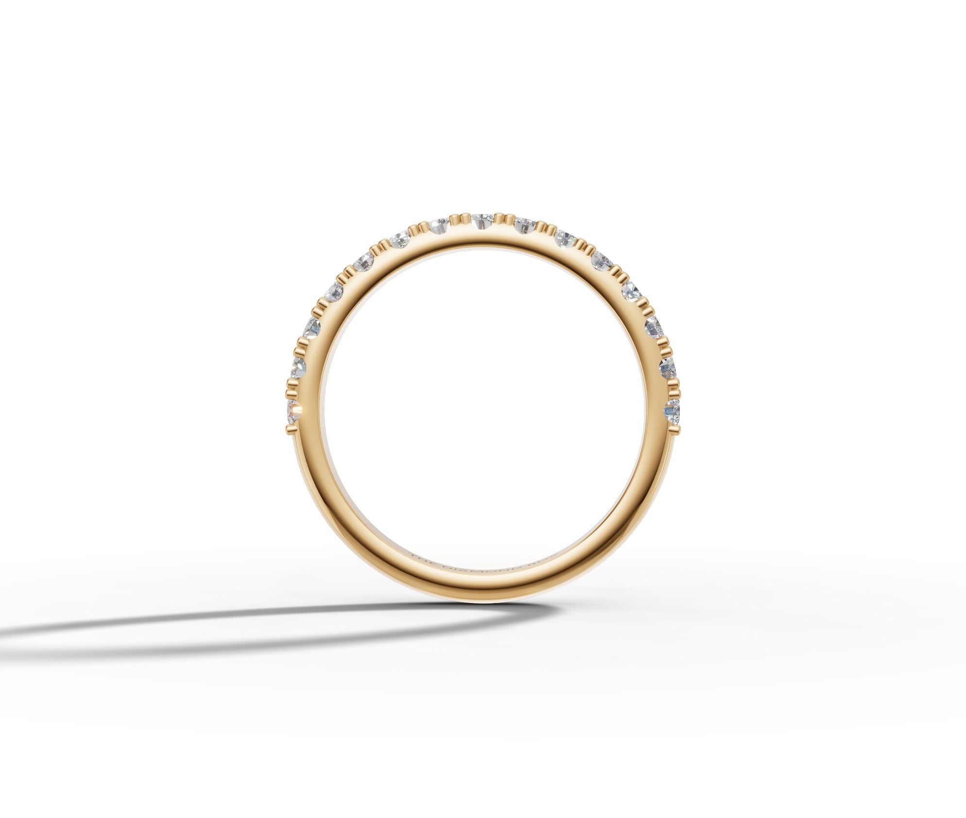 9ct White Gold Ladies Moissanite Wedding Band Band | 0,45ct