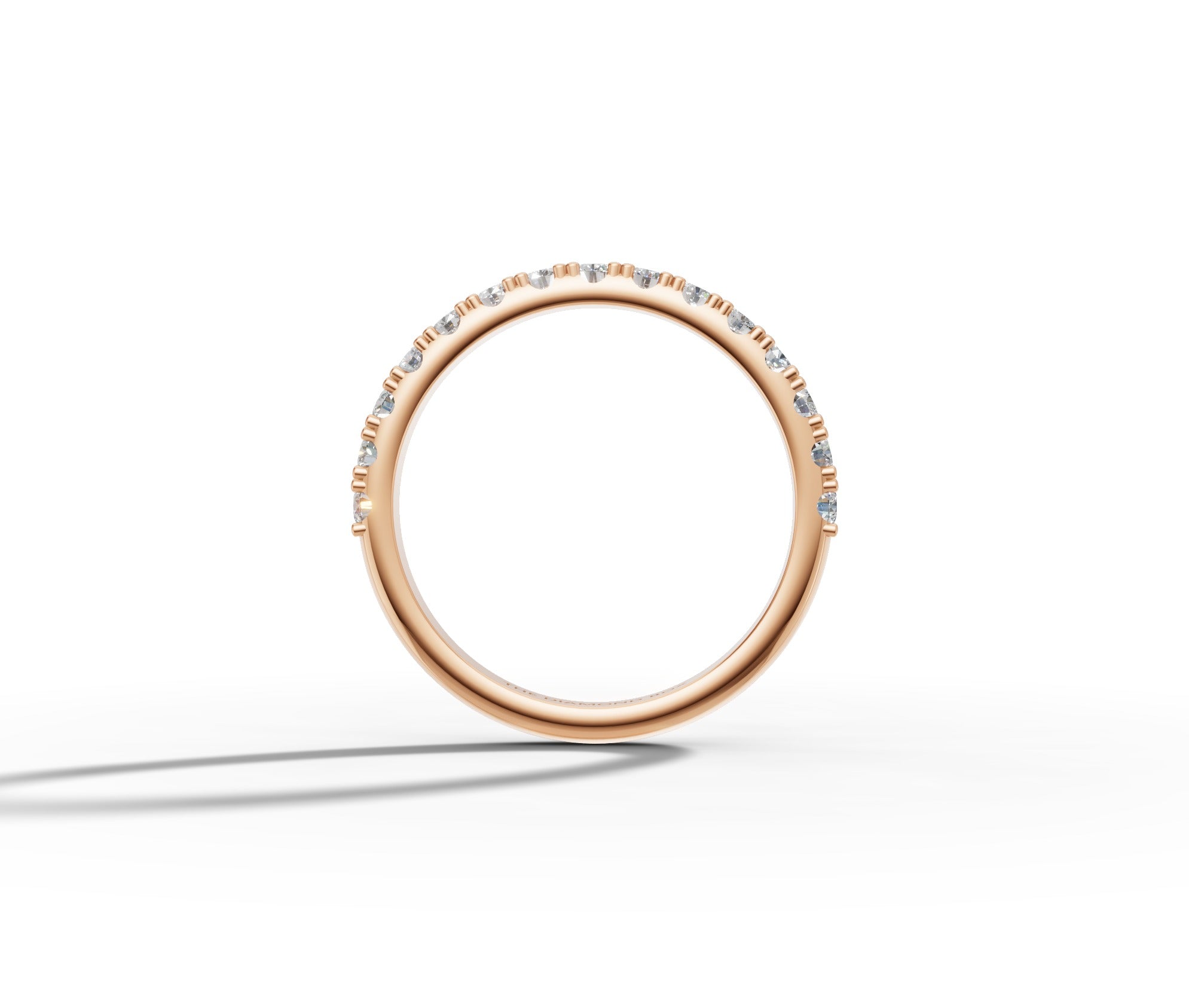 9ct White Gold Ladies Moissanite Wedding Band Band | 0,45ct