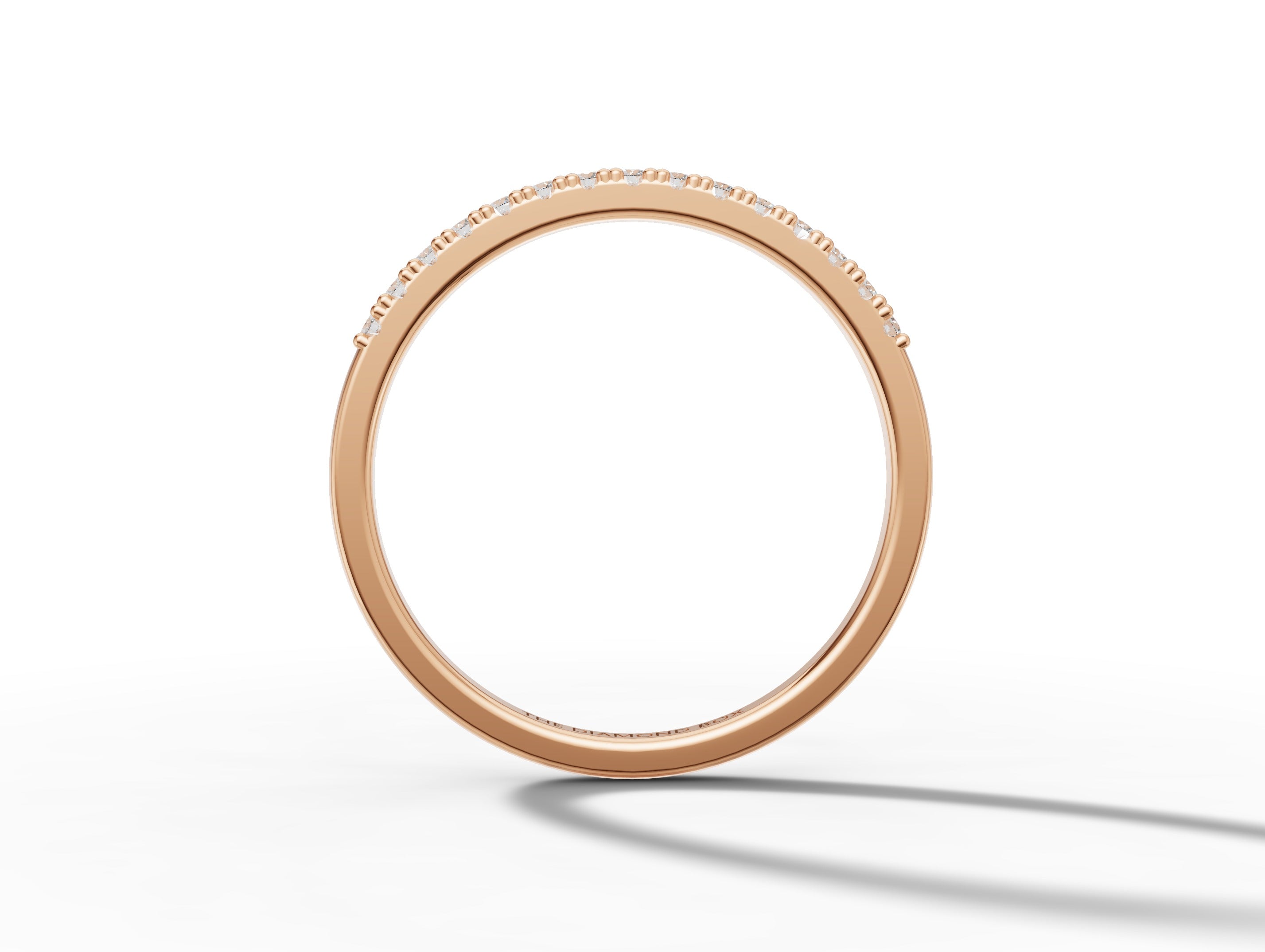 Gold Ladies Moissanite Band | 0,15ct