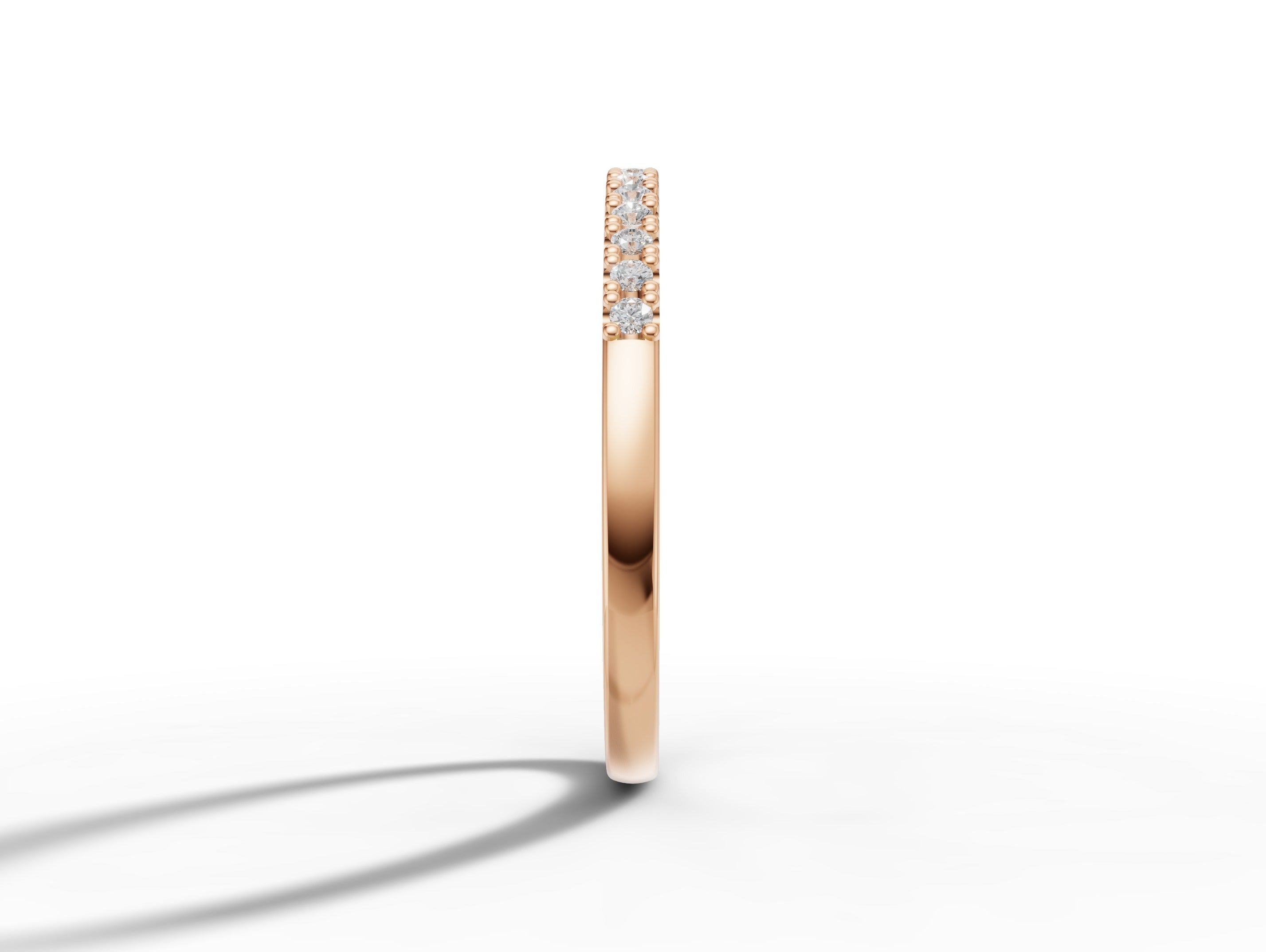 Gold Ladies Moissanite Band | 0,15ct