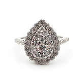 9ct White Gold Ladies 1,00ct Diamond Cluster Ring The_Diamond_box_South_Africa