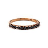 9ct Rose Gold Ladies Black Diamond Wedding Band | 0,30ct The_Diamond_box_South_Africa