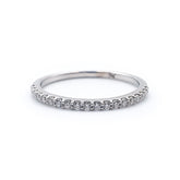 9ct White Gold Ladies Moissanite Shared Prong Band | 0,15ct The_Diamond_box_South_Africa