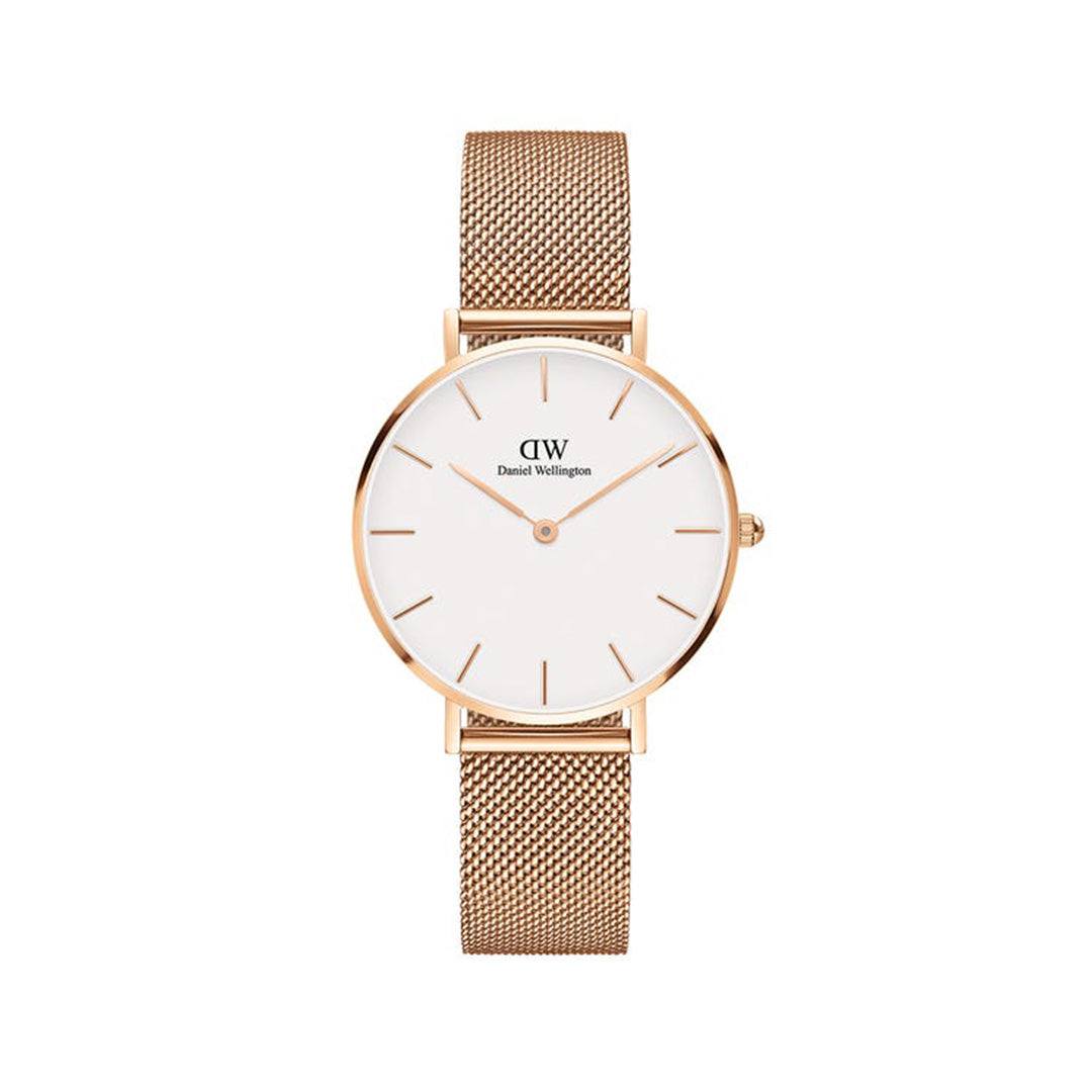 Daniel Wellington Petite Melrose Watch (Rose & White) 32mm - DW00100163