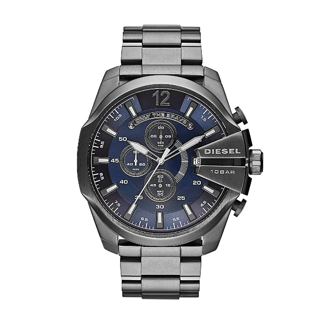 Diesel Men's Mega Chief Gunmetal Round Stainless Steel Watch - DZ4329