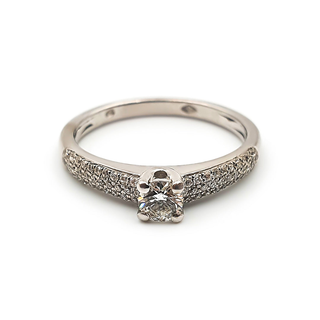 9ct White Gold Ladies Diamond Engagement Ring The_Diamond_box_South_Africa
