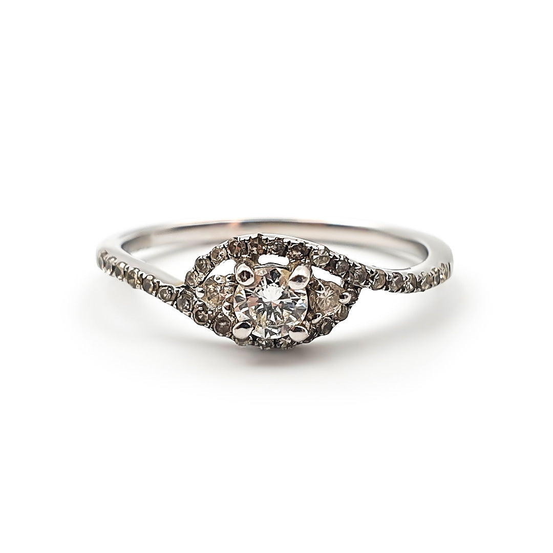 9ct White Gold Ladies Diamond Engagement Ring The_Diamond_box_South_Africa